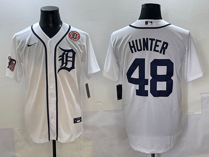 Men 2025 Detroit Tigers #48 Hunter White Game Nike MLB Jersey style 6->detroit tigers->MLB Jersey